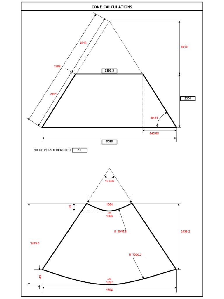 Cone Calculation PDF