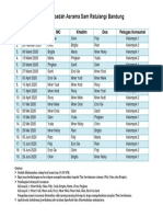 Jadwal Ibadah Asrama Sam Ratulangi Bandung Draf