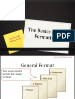 Formatting an Academic Paper