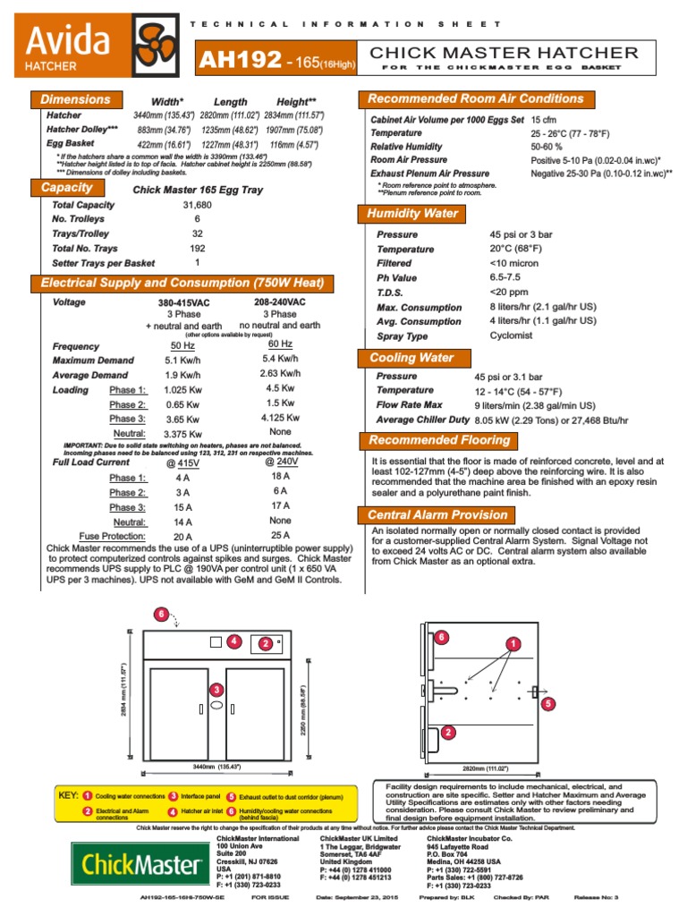 Chick Master AH192 Technical Specifications | PDF | Power Supply | Switch