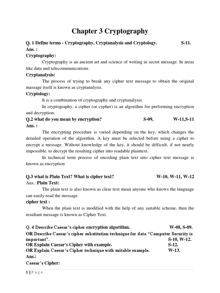 Chapter 3 Tm Cryptography Pdf Cryptography Key Cryptography