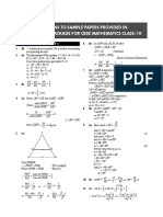 CBSE Class 10 Mathematics Sample Paper 1 Solutions PDF