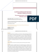 La Práctica Profesional Del Interventor Educativo - Ámbitos y Funciones PDF