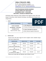 Informasi Pelaksanaan Seleksi Akademik Gelombang I - PSB Sma Unggul Del 2020 PDF