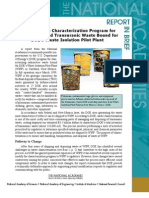 Improving The Characterization Program For Contact-Handled Transuranic Waste Bound For The Waste Isolation Pilot Plant, Report in Brief