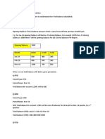 Trial Balance PTD, YTD and QTD