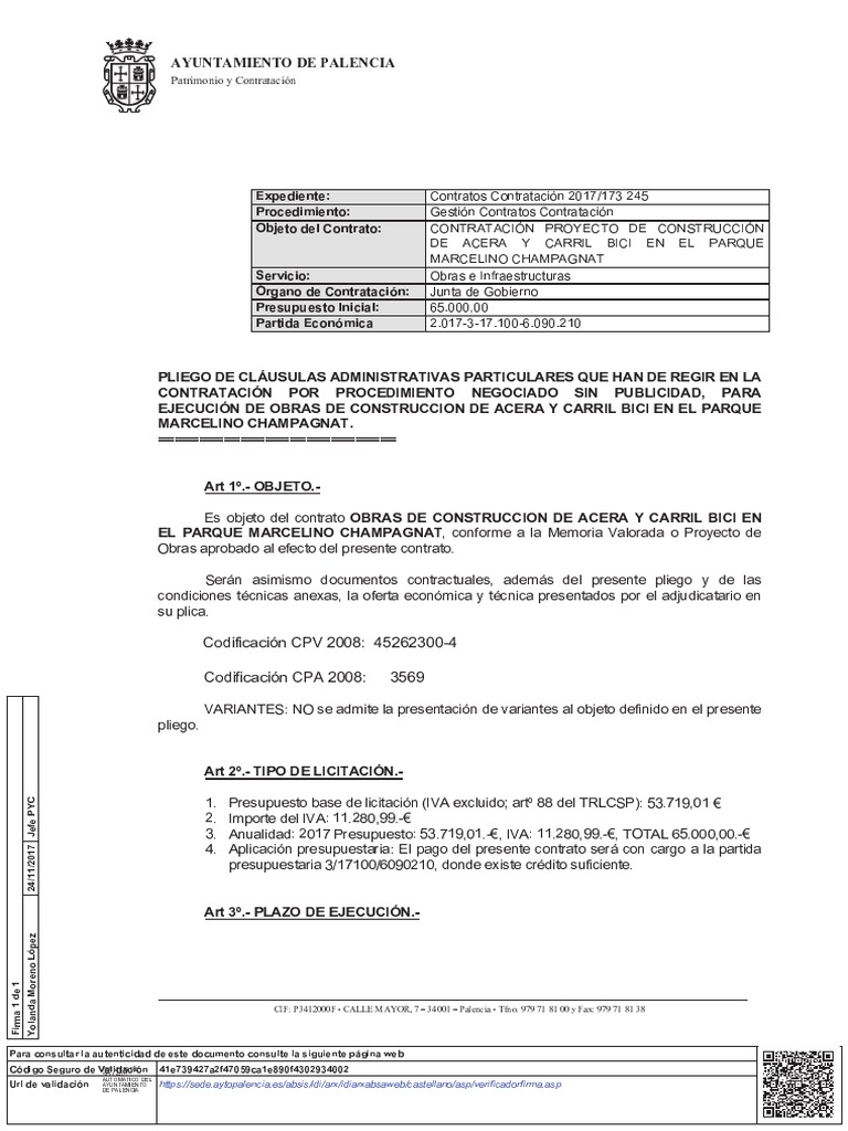 Pliego Administrativo 57