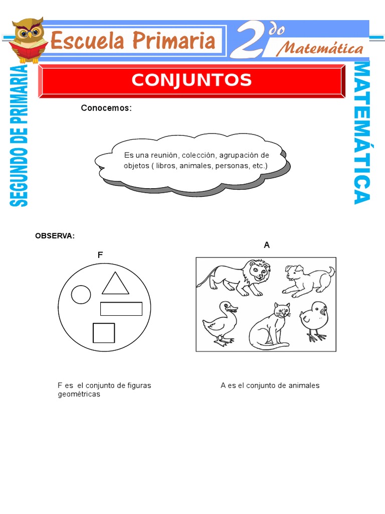 Que Son Los Conjuntos para Segundo de Primaria | PDF