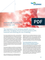 Immature platelet fraction (IPF) 