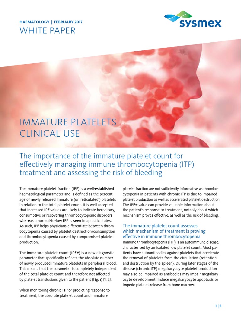 Immature Platelet Fraction (IPF) | PDF