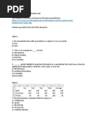 Excel Competencey Exam Practice Test 2018su