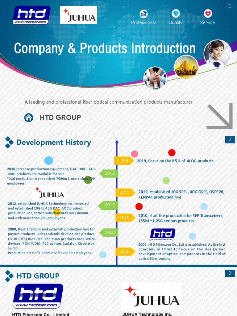 HTD Group: Fiber Optic Solutions Overview | PDF | Computers