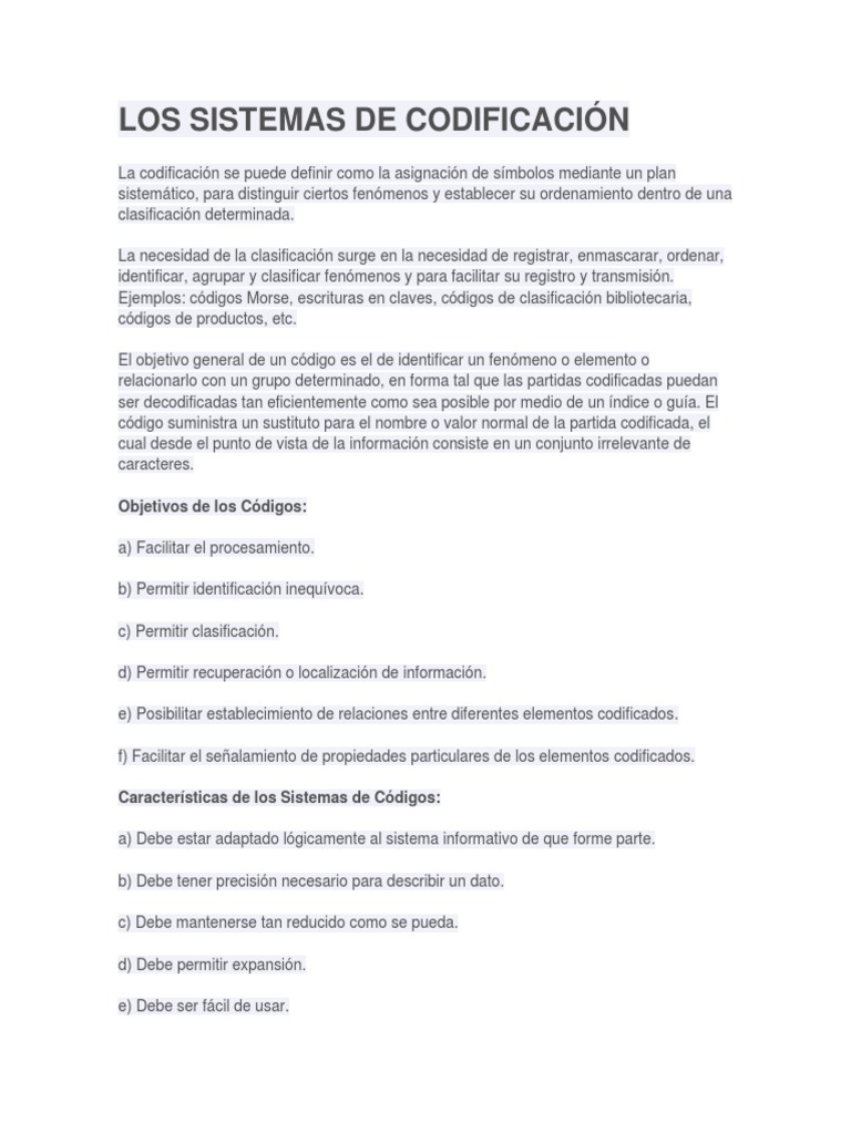 Tipos y Ejemplos de Codificación | PDF | Informática