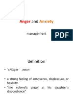 Anger and Anxiety