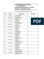 Jadwal Takjil 1439 H