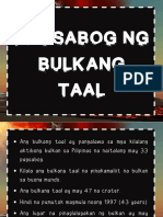 Ang Pagsabog NG Bulkang Taal