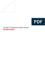 Al4 Dpo Transmission Rebuild Manual
