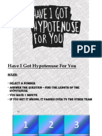 Have I Got Hypotenuse For You