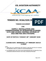 Kcaa-029-2018-2019 Supply, Installation & Commisioning of An Integrated Ip Based CCTV and Access Control Systems.-Closing 13.02.2020 PDF