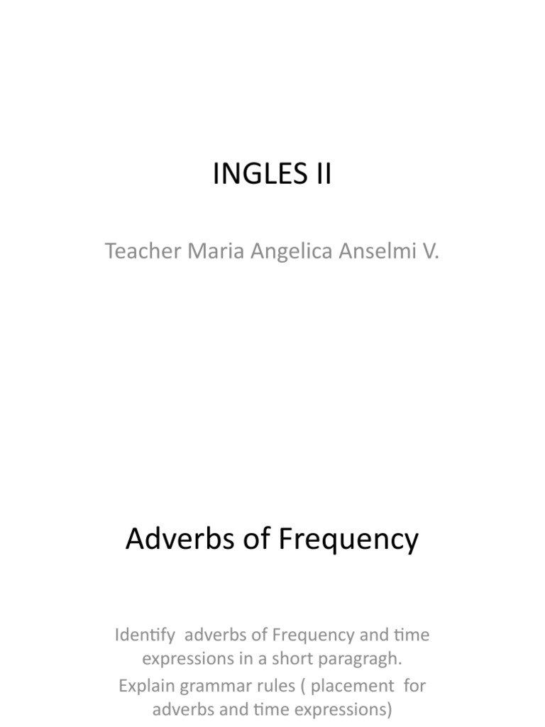 Adverbs Frequency