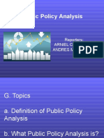 Report On Public Policy Analysis