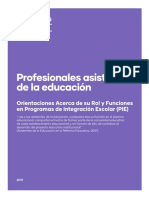 Profesionales Asistentes de La Educacion