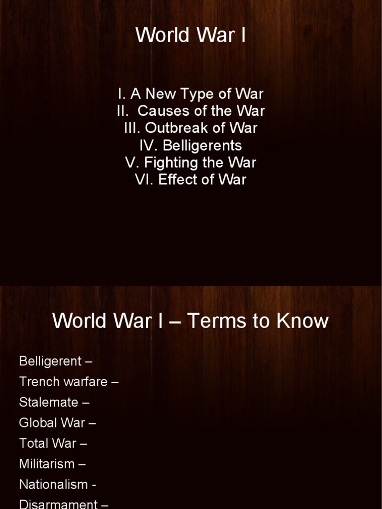 World War 1 | PDF | World War I | Allies Of World War I