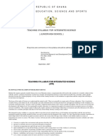 Integrated Science Syllabus Jhs 1 3 PDF