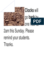 Clocks Forward