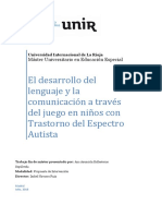 El Desarrollo Del Lenguaje y La Comunicacion A Traves Del Juego en Niños Con TEA PDF