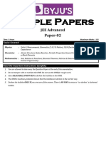 JEE Advanced Sample Paper Part II 1 PDF