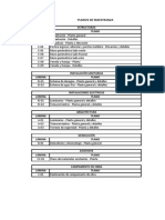 LISTA DE PLANOS MAESTRANZA