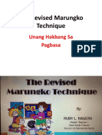 The Revised Marungko Technique - Unang Hakbang Sa Pagbasa