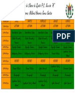 Horario de Clases de Quinto P