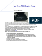 Cara Mengatasi Error 5B00 Printer Canon IP 2770