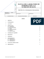 Practica 1. Determinación de Macronutrientes