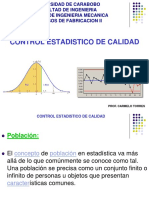 Control estadístico de calidad Universidad de Carabobo