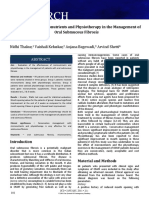 Effectiveness of Micronutrients and Physiotherapy in The Management of Oral Submucous Fibrosis PDF