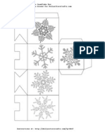 Snowflake Box Template Printable