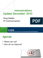 ICGFM Communications Update December 2010: Doug Hadden VP Communications