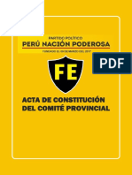 Acta de Constitución Del Comite Provincial 1