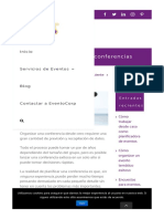 ¿Cómo Planificar Una Conferencia PDF