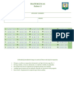 Hoja Respuestas Matematicas 3