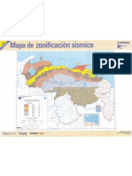 Mapa Zonificacion Sismica Venezuela