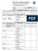 Informe de Actvidades Quimestrales Realizadas Por El DECE