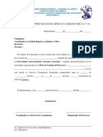 Constancia de Prestación Servicio Comunitario PDF