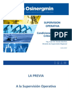 Condiciones Inseguras de Criticidad Alta - OSINERGMIN - Juan de Tomas