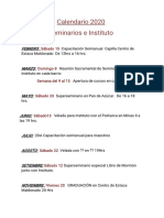 Calendario 2020 PDF