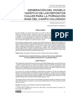 Generación Del Modelo Geoestadistico de Los Depósitos Fluviales para La Formación Mugrosa Del Campo Colorado