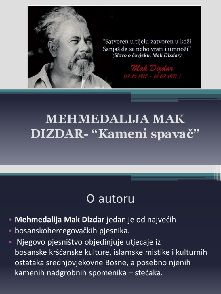 Mak Dizdar PDF